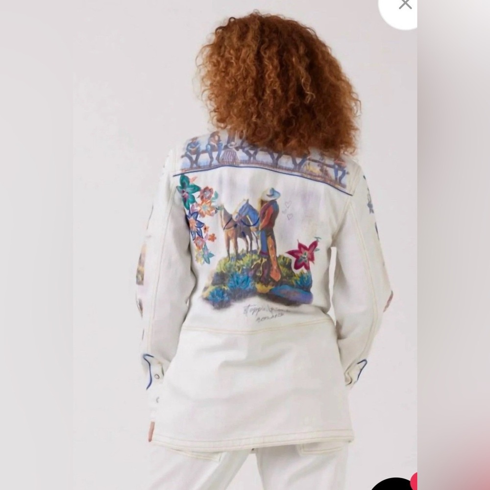 Double D Ranch Jacket West of the Colorado Cotton Field Jacket Embroidered Nwt